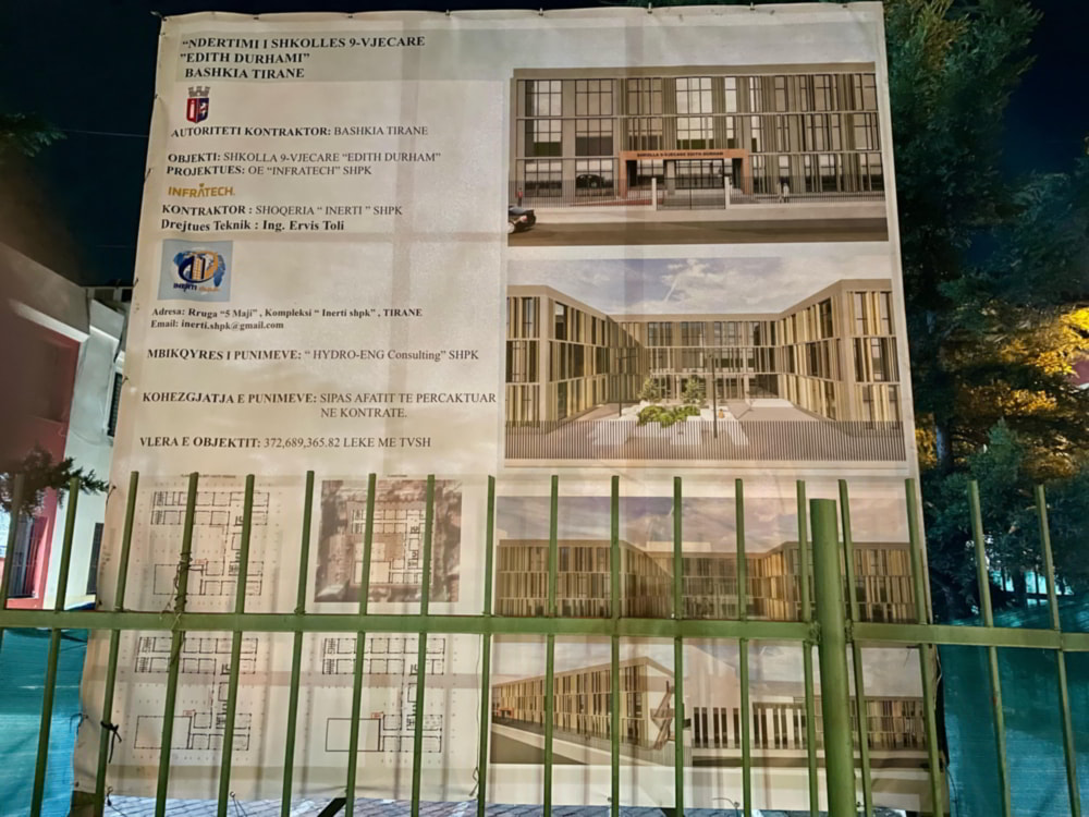 Projekti per ndertimin e shkolles Edith Durham, Tirane